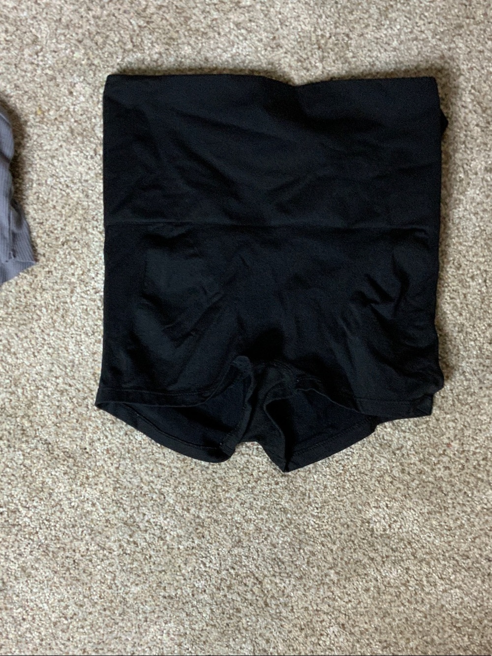 High-Waist Black Shaping Shorts